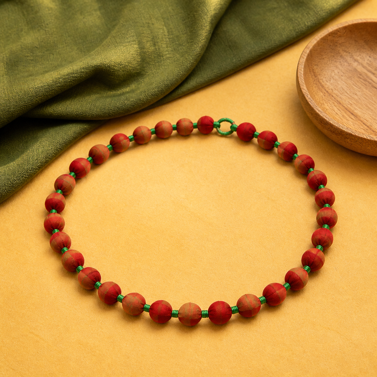 Terracotta aroma necklace